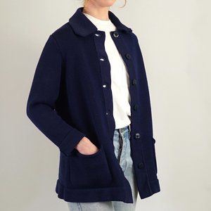 Vintage 1960s Dorce LeRoy Knitwear Cardigan - Navy